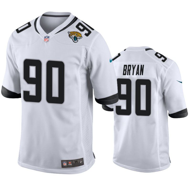 Men Jacksonville Jaguars 90 Taven Bryan Nike White Game Player NFL Jersey